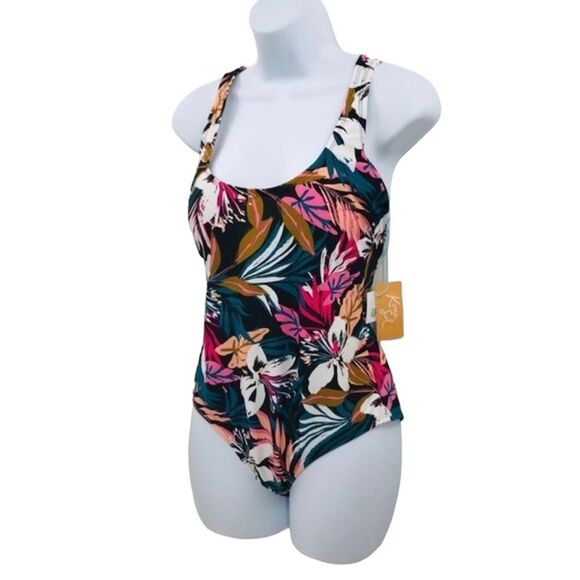 Kona Sol One Piece Tropical Floral Swimsuit - Picture 9 of 11